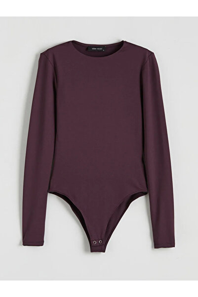LC Waikiki Plum Crew Neck Women's Bodysuit