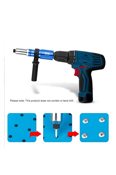 Saatistan Çok Amaçlı Perçin Adaptörü Seti, Her Matkaba Uyumlu, Güçlü ve Dayan...