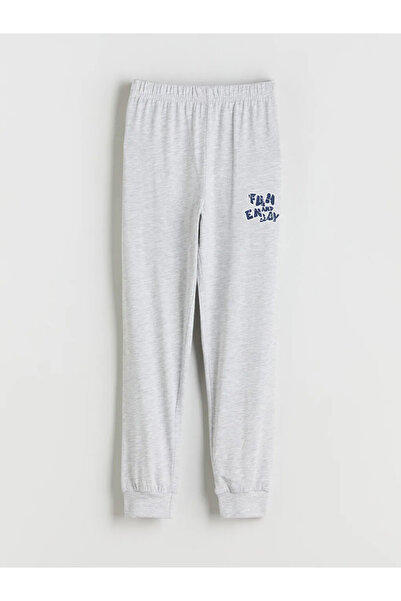 LC Waikiki Pantaloni de pijama pentru băieți, albastru bleumarin, cu talie el...