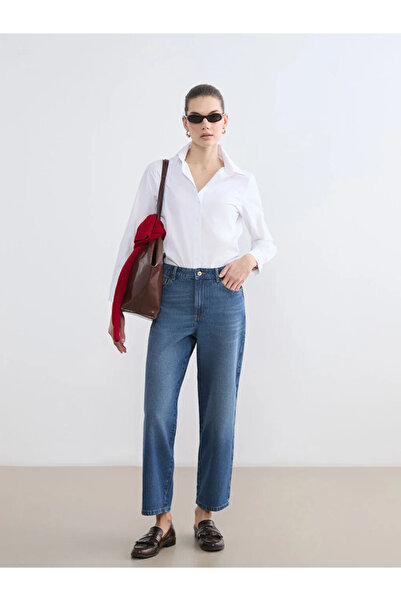 LC Waikiki White Slim Fit Women's Shirt