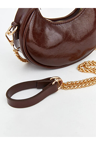 LC Waikiki Brown Chain Strap Women's Shoulder Bag