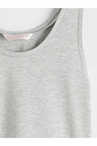 LC Waikiki Gray U-Neck Women's Undershirt 2-Pack