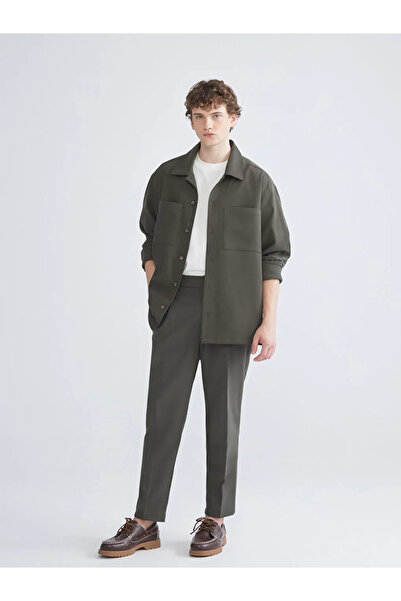 LC Waikiki Khaki Comfortable Fit Velvet Men's Trousers