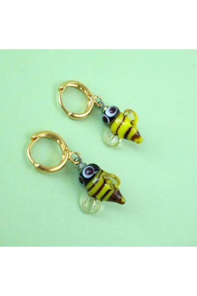 B Design jewelry Murano Bee Earrings