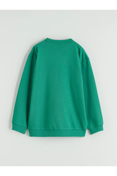 LC Waikiki Verde cu imprimeu Swea pentru băieți tricou