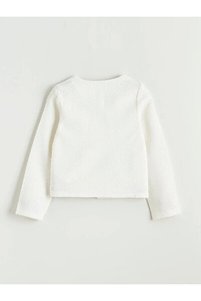 LC Waikiki Jachetă din tweed ecru pentru fete