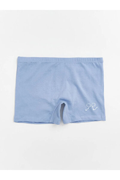 LC Waikiki Ecru Bowknot Printed Girls' 3-Piece Boxer Set