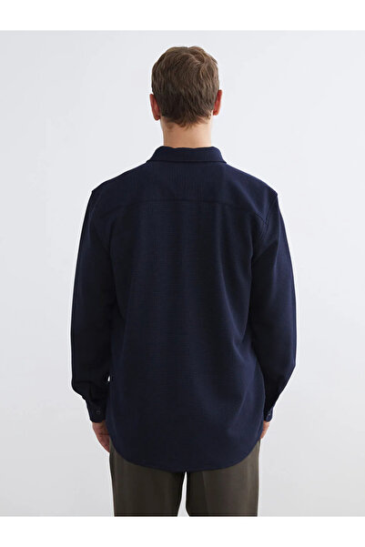 LC Waikiki Navy Blue Slim Fit Men's Shirt