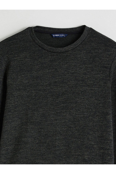 LC Waikiki Black Half Turtleneck Wool Blend Men's Knitwear Sweater