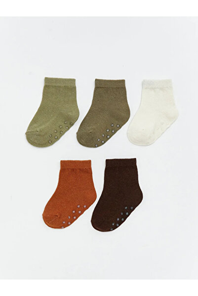LC Waikiki Green Baby Boy Plain Socks 5-Pack