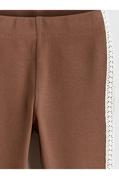 LC Waikiki Colanți roz pentru fete cu talie elastică, pachet de 2