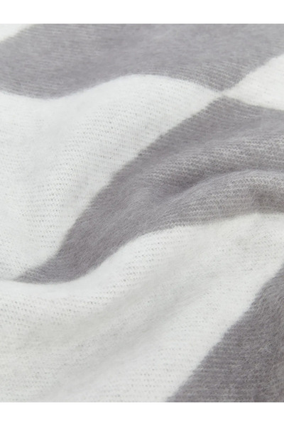 LC Waikiki Women's Tasseled Scarf in Gray