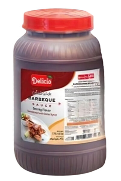 YABANEEZ SMOKY BBQ SAUCE "DELICIO" (CARTOON OF 4 PACKS)