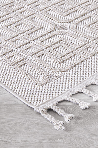 SİMEREV HALI HOME CONSEPT Bukle Sisal İnce Dokuma Halı Hav Vermeyen Salon Çoc...