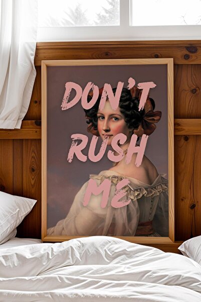 Saturn Dont Rush Me Tablou înrămat pentru masă de machiaj Decor pentru cameră...