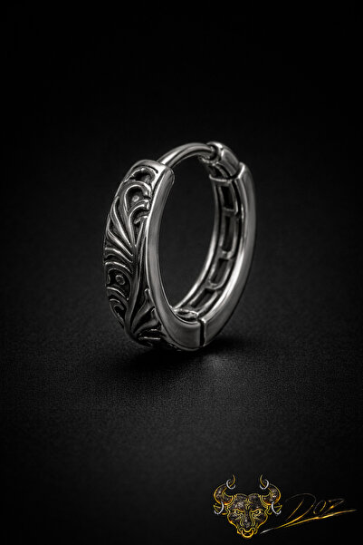 depozoom 316L Cerrahi Çelik Gotik Halka Punk Küpe Unisex Clicker Küpe 1 adet