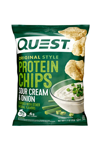 YABANEEZ ONION & SOUR CREAM PROTEIN CHIPS "QUEST"