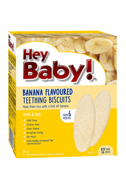 YABANEEZ BANANA TEETHING BISCUIT "HEY BABY"
