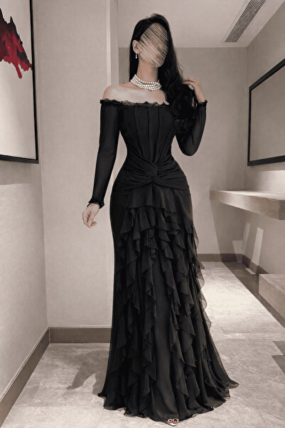 Othea Luxurious black women's dress