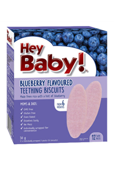 YABANEEZ BLUEBERRY TEETHING BISCUIT "HEY BABY"