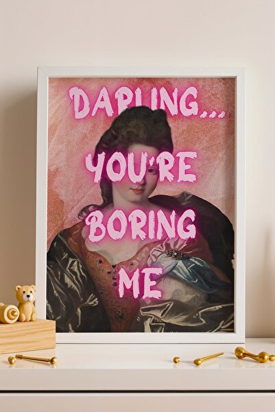 Saturn Dragă, te obosești de mine Tablou înrămat Portret clasic Cadou plin de...