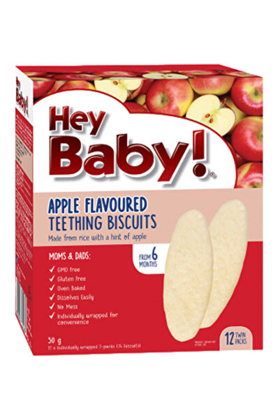 YABANEEZ APPLE TEETHING BISCUIT "HEY BABY"