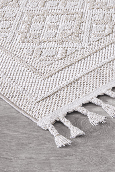 SİMEREV HALI HOME CONSEPT Bukle Sisal İnce Dokuma Halı Hav Vermeyen Salon Çoc...
