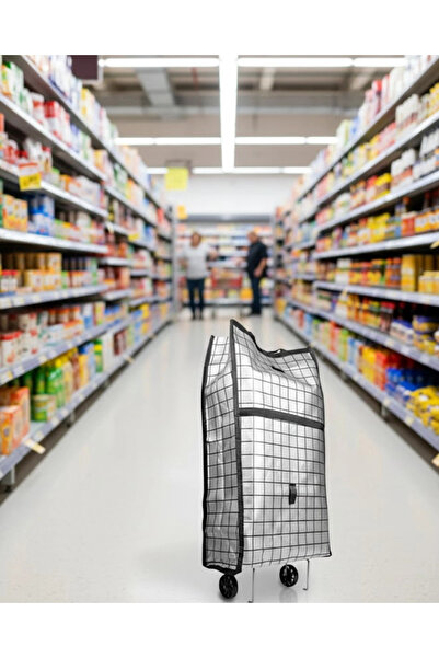 Epilons حقيبة سوق كبيرة الحجم بعجلات متينة ومريحة