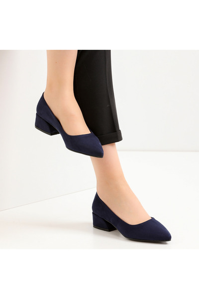 apelles Shoes Women's Pointed Toe Casual Heeled Shoes 5 cm