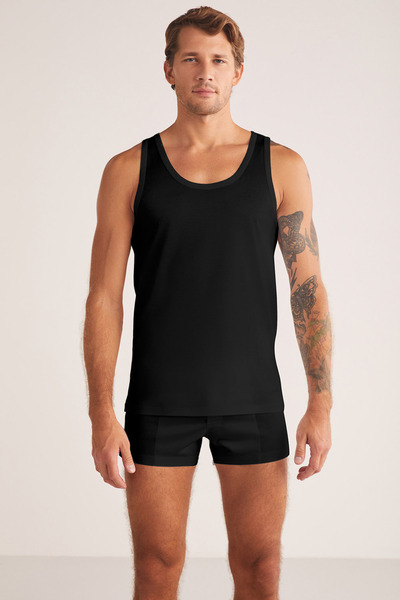 Kom Tricou pentru bărbați, 100% bumbac/mercerizat, cu guler rotund (cu șosete...