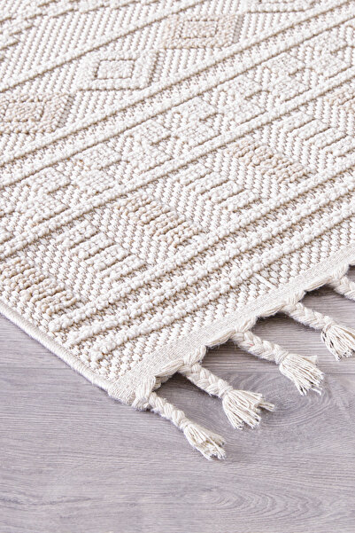 SİMEREV HALI HOME CONSEPT Bukle Sisal İnce Dokuma Halı Hav Vermeyen Salon Çoc...