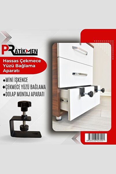 Saatistan Pratik Çekmece Yüzü Bağlama Aparatı, Güçlü ve Dayanıklı Tasarım