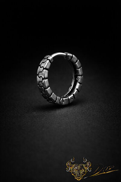 depozoom 316L Cerrahi Çelik Gotik Halka Punk Küpe Unisex Clicker Küpe 1 adet