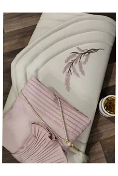 Gerenic Istanbul Prayer Rug Set with Prayer Sheet for Women - Flesh