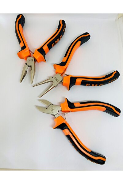 Saatistan 3'lü Hobi Pense Seti, Mini Kıvırma Takı Penseleri, Yan Keski ve Kar...