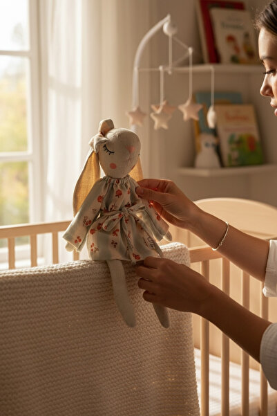 THELAKIDS THELA KIDS Blue Vintage ´ Desen Uyku Arkadaşı Seti