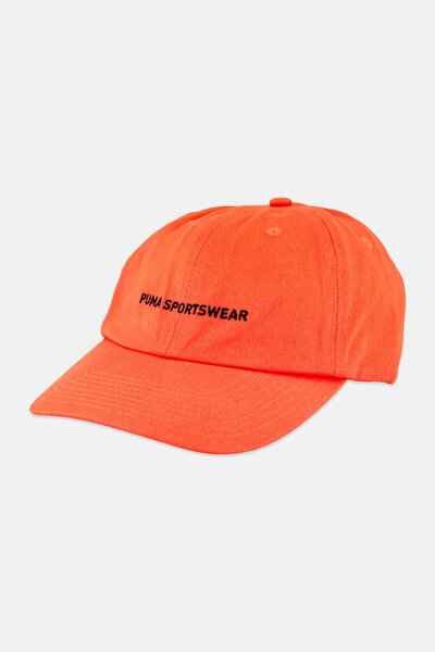 Puma Men Embroidered Logo Velcro Closure Cap, Orange