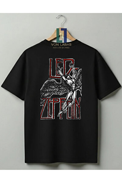 Grafftee Clothing Led Zeppelin Design Unisex 100% Cotton Premium T-Shirt