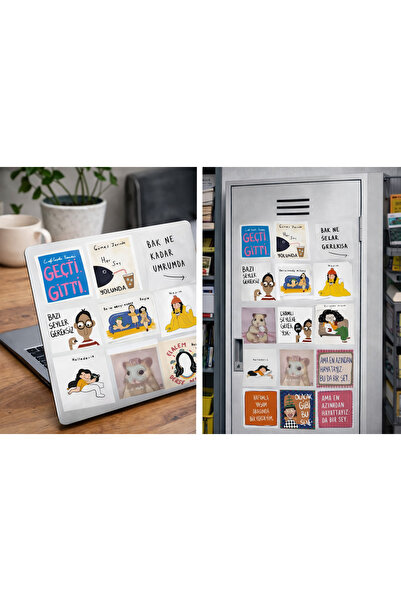 Limitless Design تصميم كولاج ملصقات للشعر التركي الحديث والفكاهة اليومية (22x...