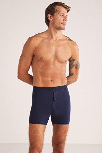 Kom Men'S, Modal, Waist-Banded, Narrow Leg, Long Boxer Shorts (with Socks as ...