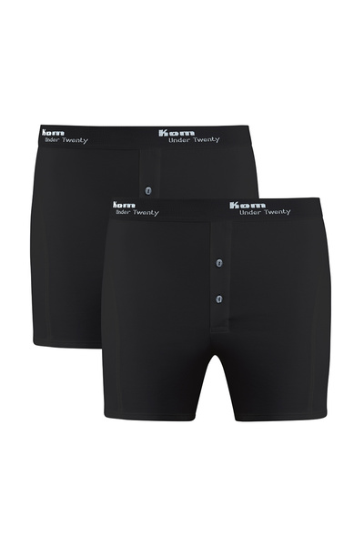 Kom Ανδρικά, Μοντάλ-Βαμβακερά, Φαρδιά Πόδια, Διπλό Κουμπί, Μακριά Μποξεράκια ...