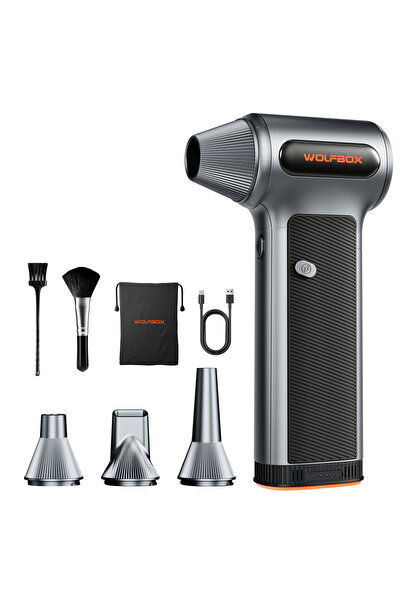 WOLFBOX منفاخ هواء مضغوط MF200، منفاخ صغير لاسلكي قابل للتعديل بثلاث سرعات لل...