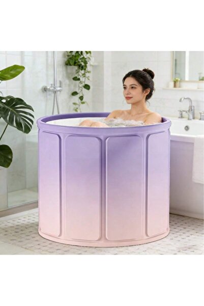 VOGMAX حوض استحمام ساخن محمول قابل للطي للبالغين، حوض استحمام معزول للاسترخاء...