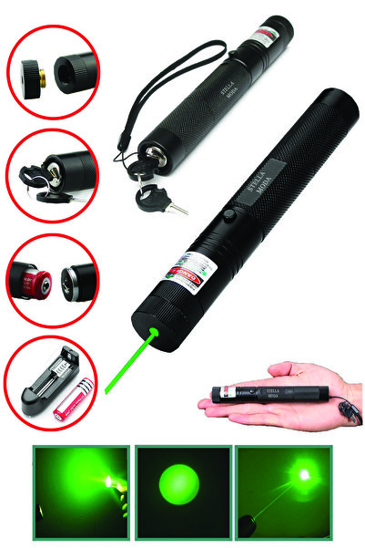 ozbience Yüksek Güçlü Şarjlı Yeşil Lazer İşaretçisi, Güçlü ve Güvenilir Kullanım