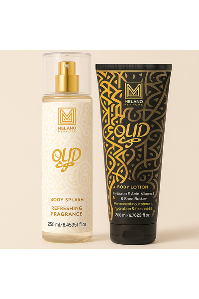 Melano Pharma Oud Body Lotion 200ml & Body Splash