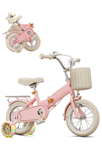 Ma Baby دراجة أطفال قابلة للطي مقاس 12 بوصة مصنوعة من الفولاذ الكربوني عالي ا...