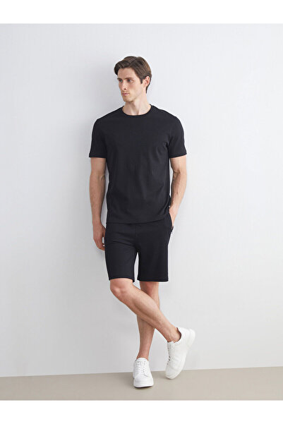 LC Waikiki Ανδρικό σορτς NEVAVM με διαφορά LCWAIKIKI Classic Black Standard F...