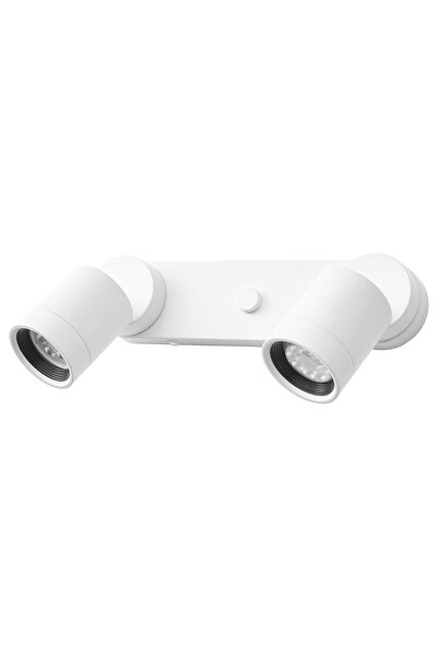 Generic مصباح حائط مزدوج، موصول بالكهرباء، أبيض