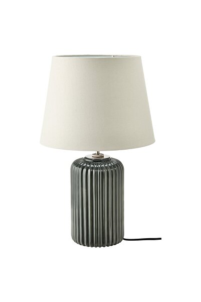 Generic Table lamp, grey-turquoise ceramic/grey, 52 cm