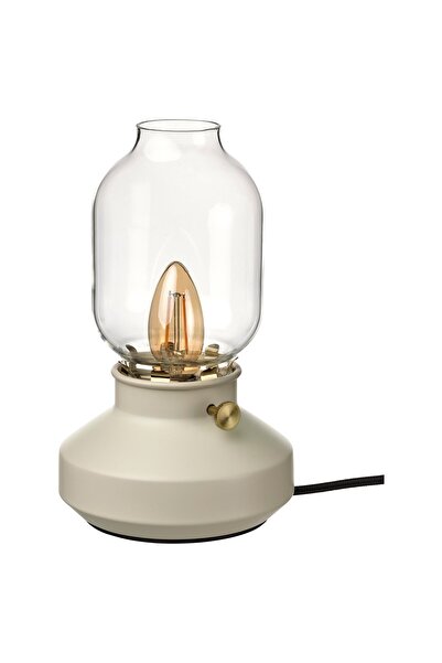 Generic Table lamp, dimmable beige, 25 cm